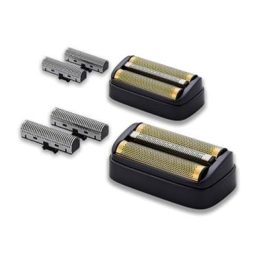 Imagem de Lâmina de substituição e cortadores internos compatíveis com barbeador elétrico Andis 17300 reSURGE, preto (pacote com 2)