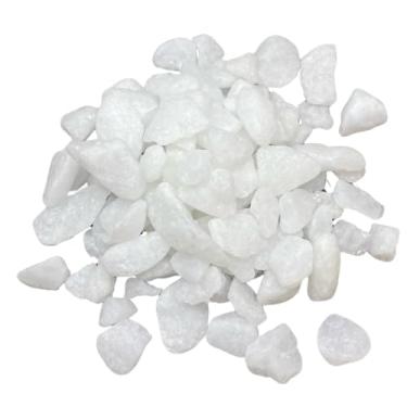 Imagem de 20kg Pedras Brancas Pedrisco Branco Jardim Piso Fulget Tam.1