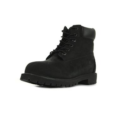 Imagem de Botas infantis Timberland de 15 cm à prova d'água para crianças pequenas, Black Nubuck, 3 M US Little Kid