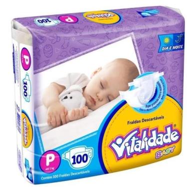Imagem de Fralda Destartável INFANTIL Mega Pacotão VITALIDADE BABY Fraldas Infan