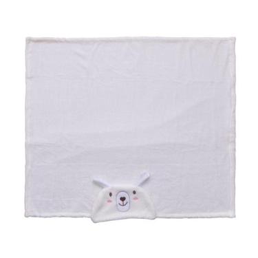 Imagem de Manta Soft Microfibra para Bebê 85 cm x 1,00 m Baby Joy, Lhama Branca