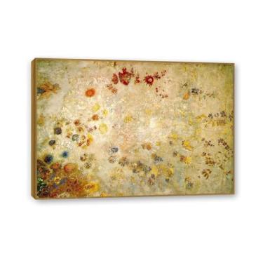 Imagem de Odilon Redon Impressões de arte em tela, painel decorativo, pôsteres e reproduções de reproduções famosas arte de parede em tela sala de estar decoração de casa 55 x 40 cm (22 x 16 polegadas) moldura
