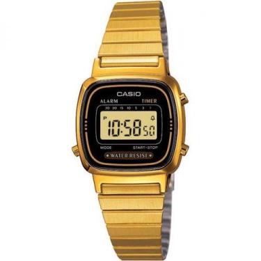 Imagem de Relógio Casio Feminino Vintage La670wga-1df, Aço inox, La670wga-1df, A