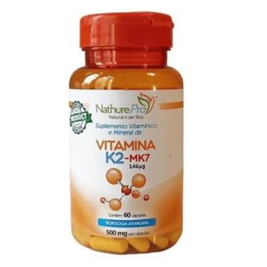 Imagem de Vitamina K2-MK7 (60 Cápsulas) 500mg - NathurePro-Unissex