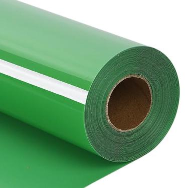 Imagem de guangyintong Rolos De Vinil Transferência Térmica Verde-Fruta Htv, 12" X 35 Pés Para Passar A Ferro Em Camisetas, Superfície Brilhante, Máquina Corte Fácil Cortar E Design Remoção Ervas Daninhas