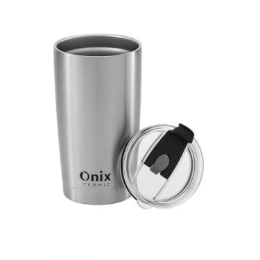 Imagem de Copo Térmico de aço Inox Cerveja Suco Caipirinha Café - Onix 580ml