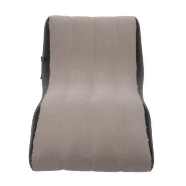 Imagem de Sofá inflável, confortável e ergonômico, sofá-cama, espreguiçadeira para salas de estar, varandas, acampamento, praias (marrom)