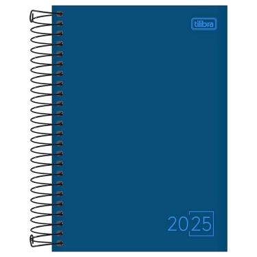 Imagem de Agenda Espiral Spice Cores 2025 14,5 X 20,5cm M6 Tilibra Azul