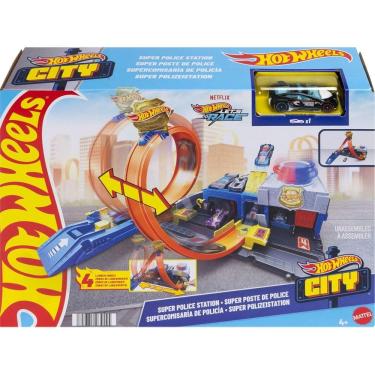 Imagem de Jbm71 Hot Wheels City Pista Super Delegacia De Policia