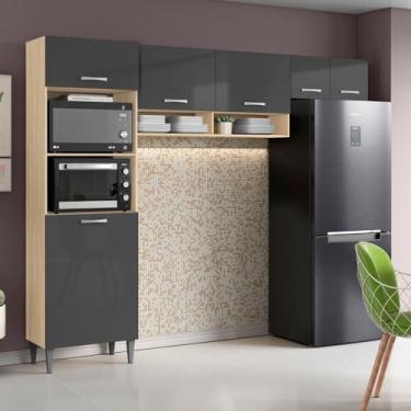 Imagem de 934 COZINHA ARV ATENAS 06 PTS AVENA / GRAFITE