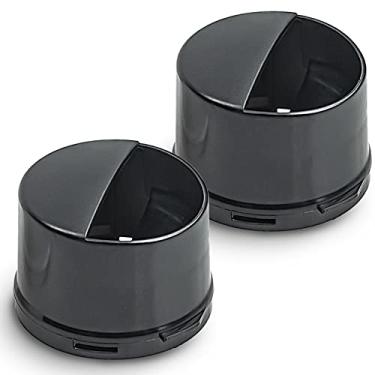 Imagem de Tampa de substituição do filtro de água da geladeira 2260502B 2260518B para Kenm0re/Whirlp00l - Preto, pacote com 2