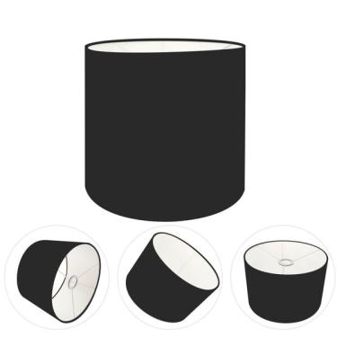 Imagem de Cúpula Abajur Cilíndrica Cp-8008 Ø20x25cm Preto