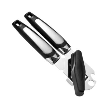 Imagem de Ｂｅｓｇａ Abridor de latas portátil, utensílios de cozinha, multifunções, botão giratório fácil, portátil, profissional, resistente, cabo ergonômico