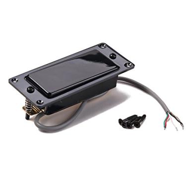 Imagem de Ogdni Captador Humbucker de bobina dupla selada mini captador para guitarra elétrica (preto)