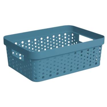 Imagem de Cesto Organizador S/Tampa Armário Lavanderia 20L (46X34) (Azul)