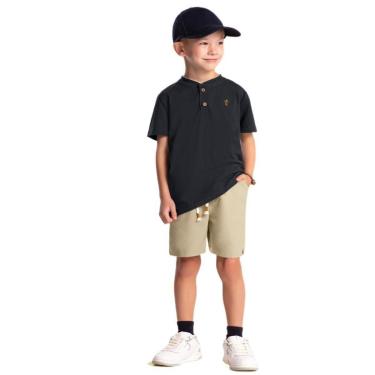 Imagem de CONJUNTO CAMISETA ALGODÃO BERMUDA SARJA GLINNY-Masculino