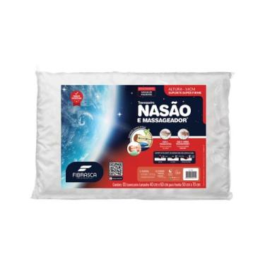Imagem de Travesseiro Fibrasca 14cm  Viscoelástico Nasão + Espuma Massageadora
