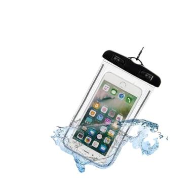 Imagem de Kit 2 Unid Capa Case Bolsa Prova D'Água Impermeável para Celular com Alça Universal Até 6.5 Polegadas