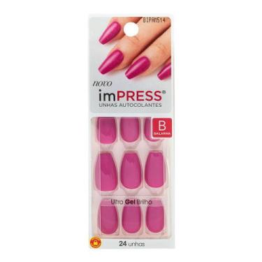Imagem de Unhas posticas kiss new york impress com 24 amethyst bailarina