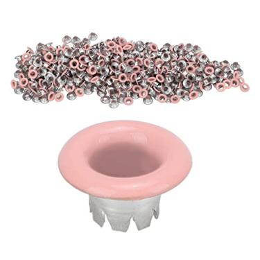 Imagem de Cffuvros Botões de Estalo de 500Pcs, Suavização Plana Brilhante e Leves de Costura Colorida para Modificação de Roupas, Couro DIY, Calçados, Tendas, Bolsas, Cintos (YK4/5C31 (rosa))