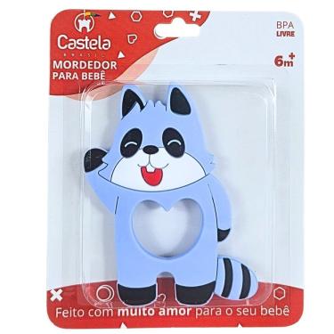 Imagem de Mordedor Massageador De Gengivas Macio Guaxinim Castela