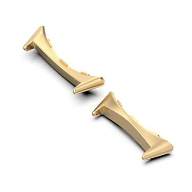 Imagem de Miimall Compatível com o conector do Google Pixel Watch, adaptador de conexão substituível de aço inoxidável de 20 mm para acessórios do Google Pixel Watch, adaptador de conector de pulseira de relógio Pixel (ouro)