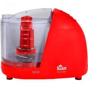 Imagem de Mini Processador Triturador Moedor De Alimentos 1200W Kian 500ml Vermelho 110V
