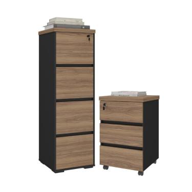 Imagem de Arquivo e Gaveteiro 3 Gavetas Conde Nogal Branco