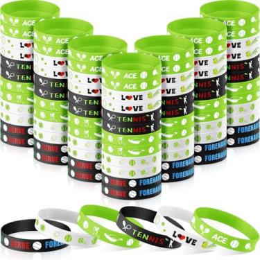 Imagem de Wavwavw 120 pulseiras de borracha para tênis, pulseiras de silicone, lembrancinhas de festa em massa, decorações personalizadas, unissex, para homens, mulheres, aniversário, chá de bebê