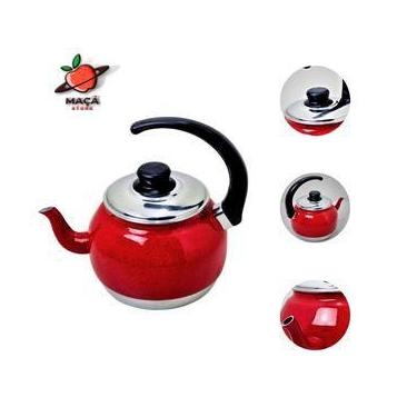 Imagem de Chaleira 2 Litros Cores Café Leite ou Chá maçãSTORE - Própria, Vermelh