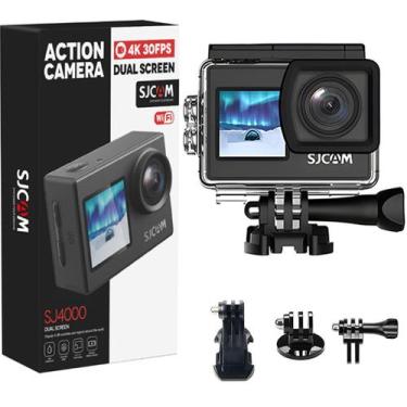 Imagem de Câmera de Ação SJCAM SJ4000 Dual Screen 4K Original com Suporte para M