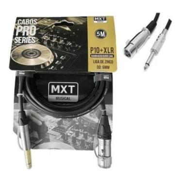 Imagem de Cabo Microfone E Violão Mono Xlr P10 Pro Series 5 Metros Mxt
