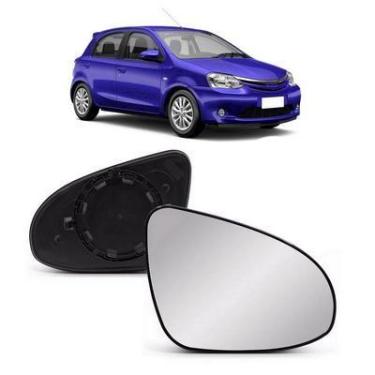 Imagem de LENTE VIDRO RETROVISOR ETIOS 2014 diante Manual PASSAGEIRO - METAGAL