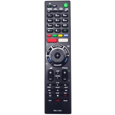Imagem de Kindsion Controle remoto compatível com Sony RMF-TX200B, RMF-TX200U, RMF-TX201U, XBR-100Z9D, XBR-45A8F, XBR-49X800D TV com botões Google Play, Netflix e YouTube (sem controle de voz)