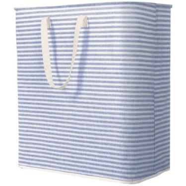 Imagem de Cesto de roupa suja Lifewit Large Dobrável 100L Azul Impermeável