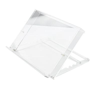 Imagem de Baoblaze Cavalete de mesa de acrílico ajustável, leve e dobrável, prancheta de desenho para estudantes de arte, artistas, pintores e desenho
