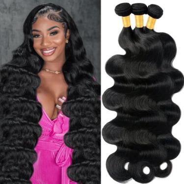 Imagem de Pacotes de cabelo GIVEAMBW Body Wave 12A Brazilian 45 50 55cm