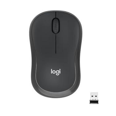 Imagem de Mouse sem fio Logitech M220 2.4 GHz com receptor USB, Clique Silencioso, Design Ambidestro Compacto, Conexão USB e Pilha Inclusa - Graphite