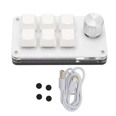 Imagem de Teclado programável, teclado mecânico com uma mão, 6 teclas Plug and Play portátil com fio durável para jogos e escritório (#2)