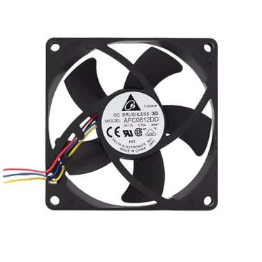Imagem de Novo refrigerador AFC0812DD DC12V 0,75A 4 fios 80 * 80 * 20 mm 8 cm Ventilador de resfriamento quadrado para Delta