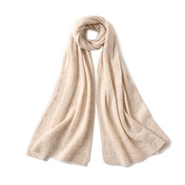 Imagem de Cachecol feminino de caxemira de comprimento médio, xale, dois em um, versátil, outono, inverno, malha, design leve e quente, ideal para camadas com casacos e suéteres combina com qualquer roupa