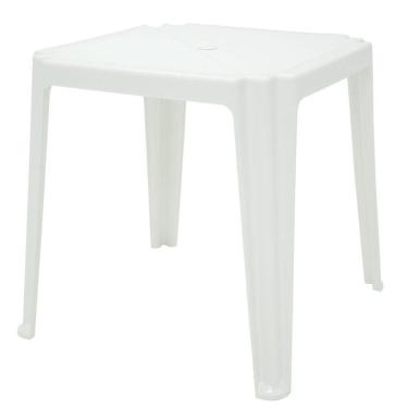 Imagem de Mesa Quadrada Tramontina Riviera Basic Em Polipropileno Branco Tramontina