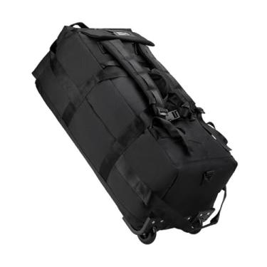 Imagem de Mochila de viagem dobrável 92L 86 cm com laterais macias com 2 rodas, bolsa de viagem grande de 6 vias, Preto, Large, Moderno