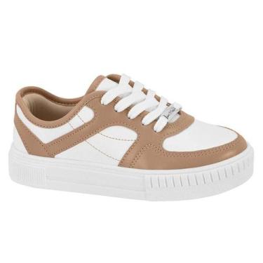 Imagem de Tênis molekinha menina casual 2565.319, Branco nude, 31