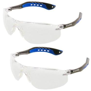 Imagem de Kit 2 Óculos Jamaica De Proteção Kalipso Segurança, Incolor