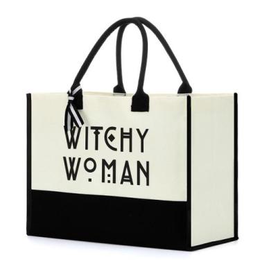 Imagem de Sacola Forbidden Paper Witch Stuff para mulheres 43x20x32cm