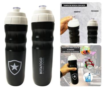 Imagem de Kit 2Un Squeeze Garrafa Top Térmica 550Ml Preto Água Esporte