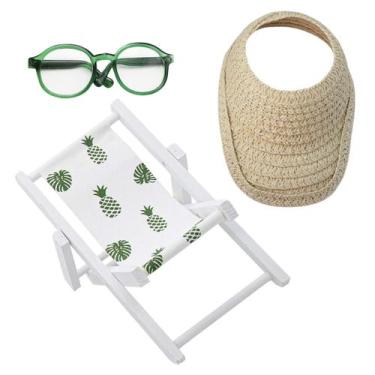 Imagem de Conjunto de acessórios ATCCPYDM para boneca Labubu de 17 cm com chapéu