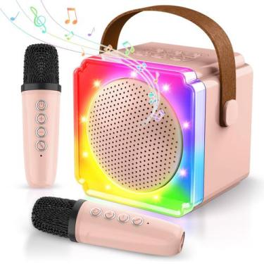 Imagem de Máquina de karaokê BAYSING para crianças com 2 microfones sem fio
