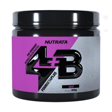 Imagem de PRÉ TREINO 4B FOUR BETA PLUS 300G - NUTRATA (AÇAÍ)-Unissex